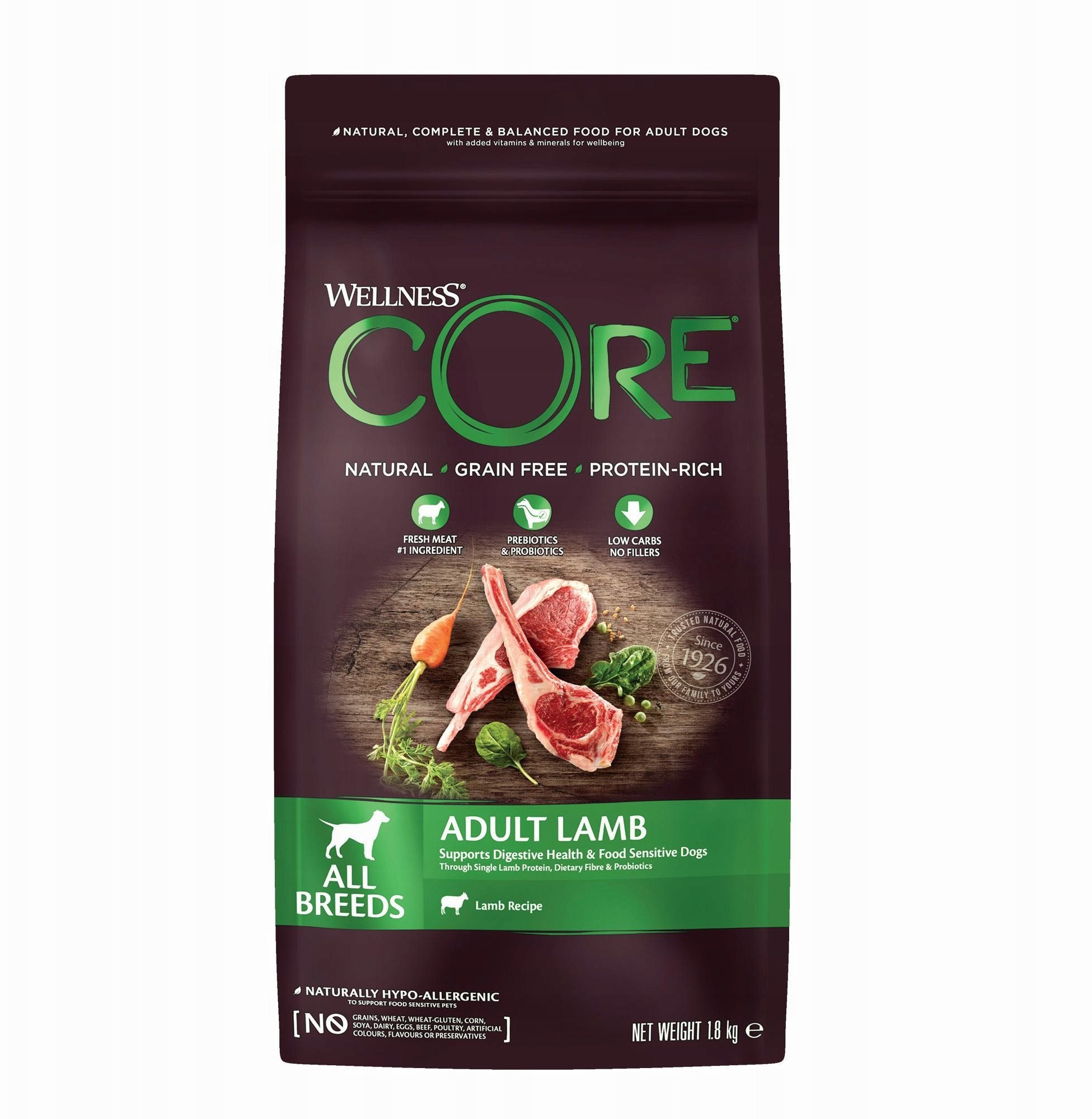 CORE Adult Lamb All Breeds 1,8 kg