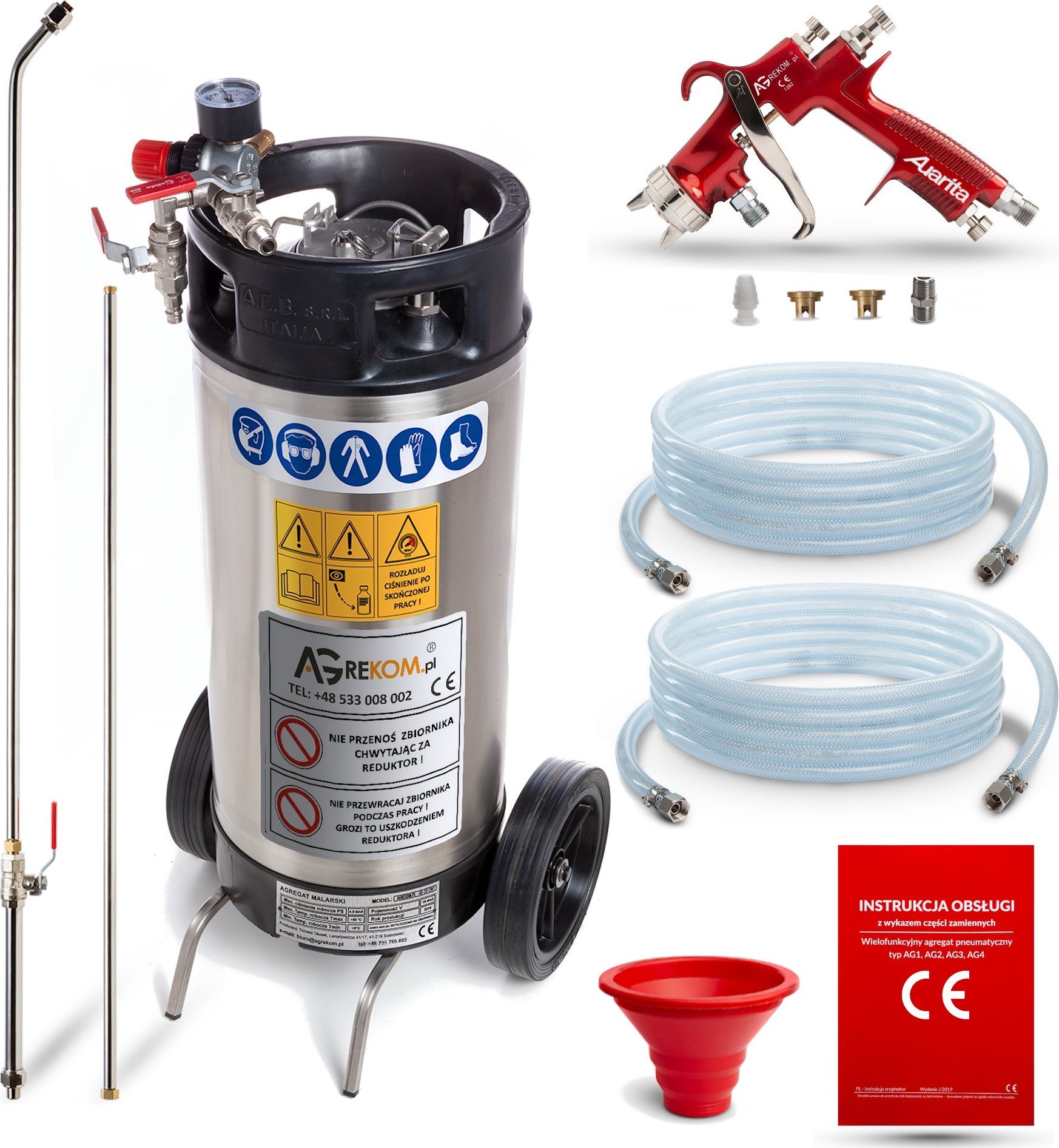 AGREKOM Agregat do natrysku farby malowania natryskowego pistolet