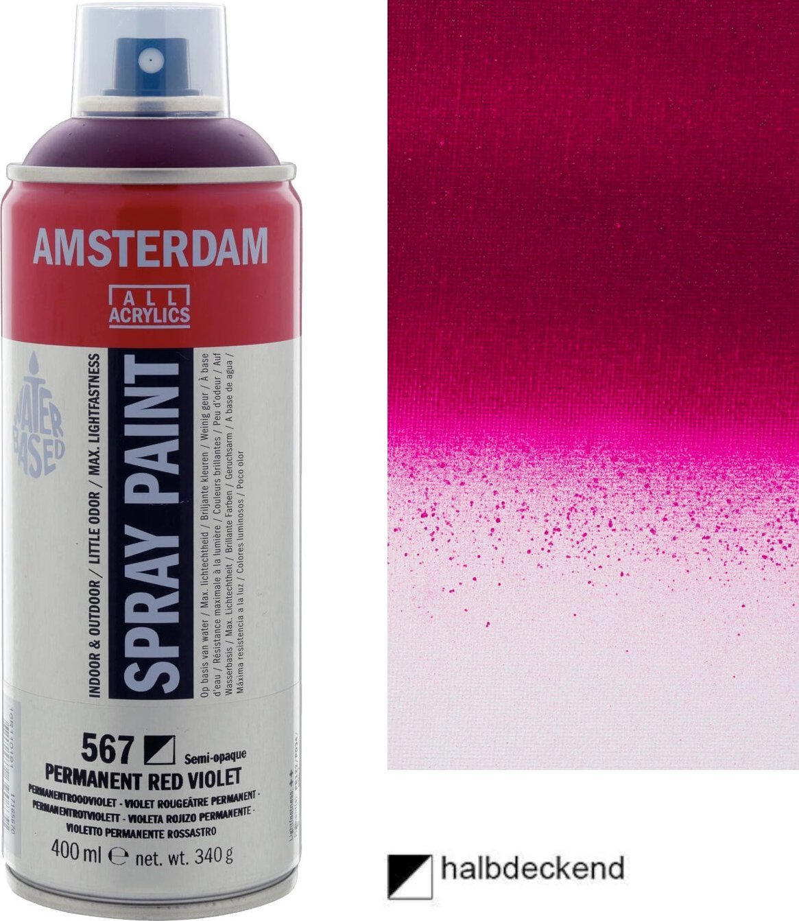 Artequipment Amsterdam Spray Paint Permanent Red Violet 567