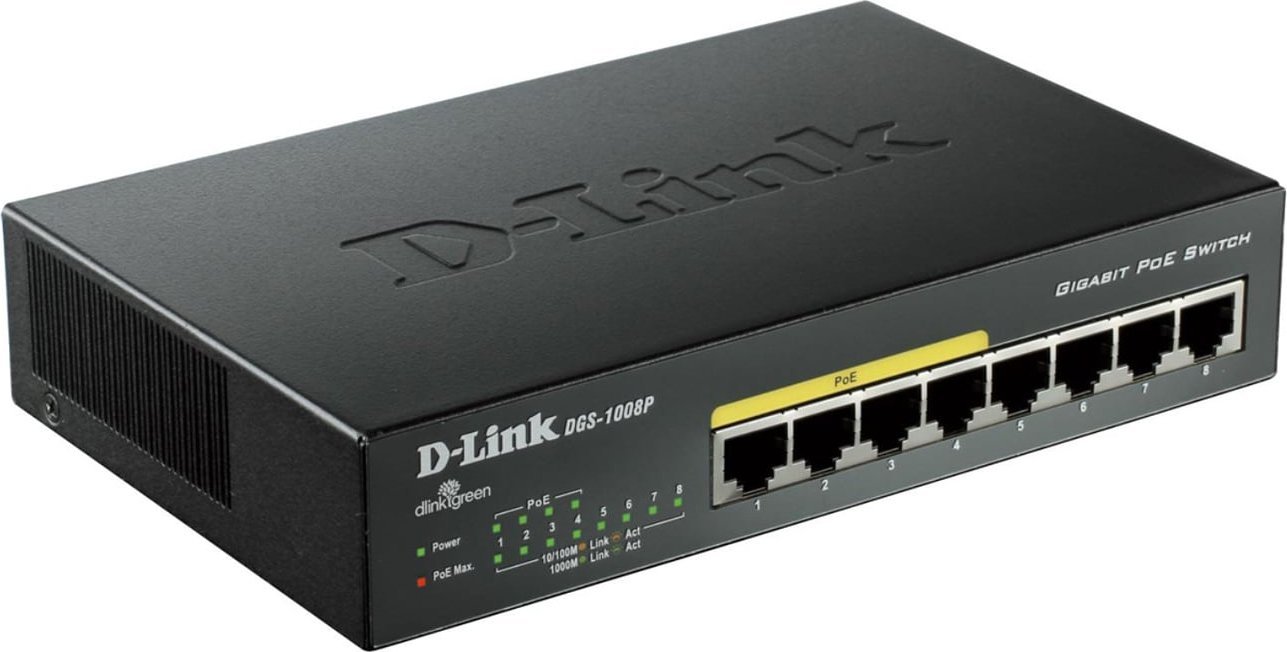Switch D-Link DGS-1008P/E