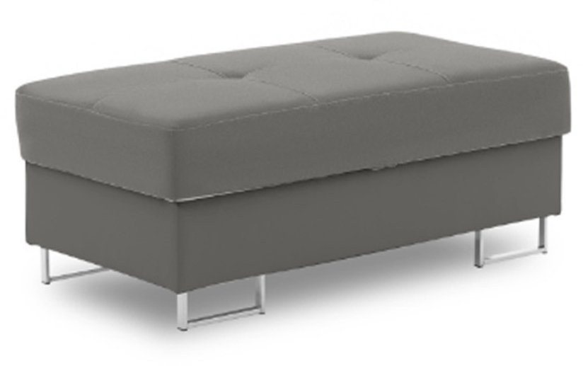 Pufa, siedzisko, Bellezza, 108x57x43 cm, jasny szary | TYLETEGOTU