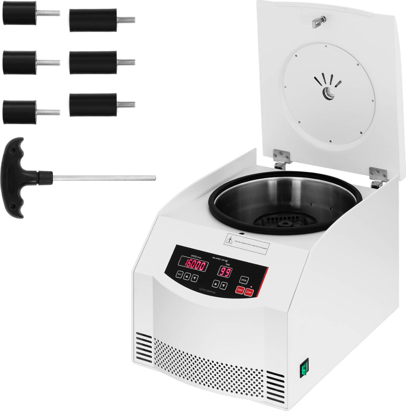 Steinberg Profesjonalna wirówka laboratoryjna do osocza 16000 obr./min 4 fiolki PCR 0,2 ml Profesjonalna wirówka laboratoryjna do osocza 16000 obr./mi