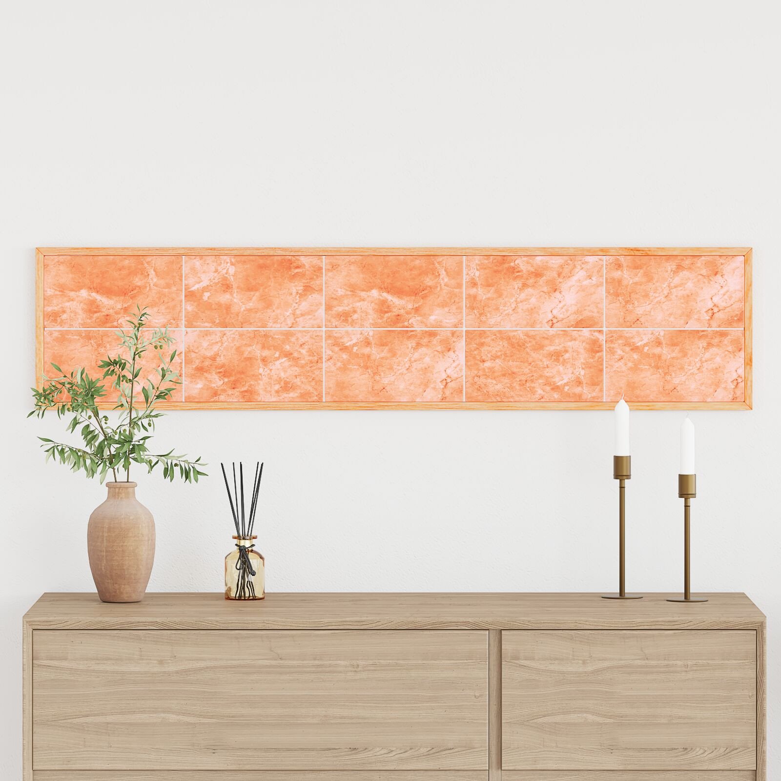 vidaXL Panel ścienny Pomarańczowy Syntetyczny Standardowy Trwały