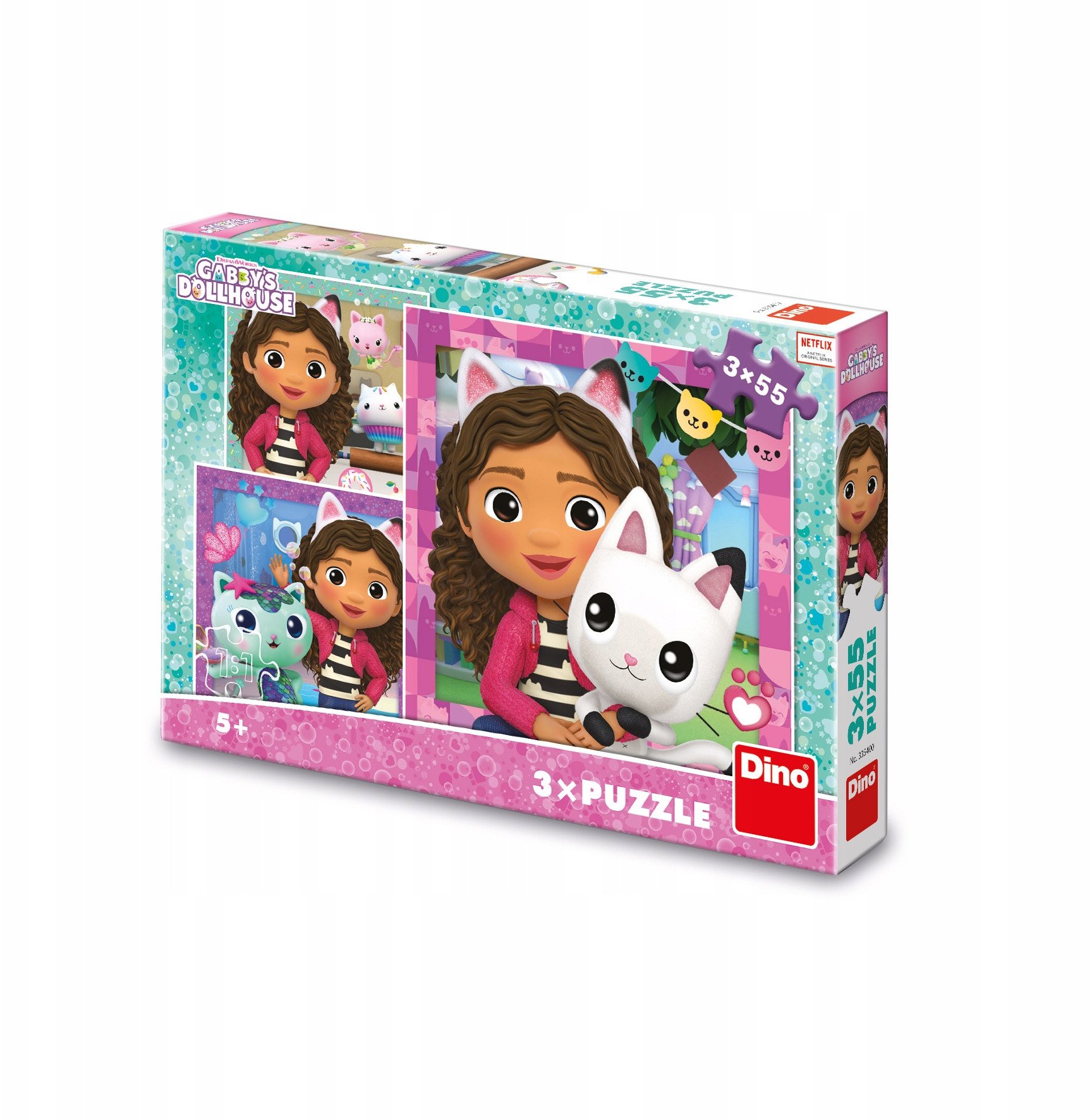 Puzzle 3w1 Koci Domek Gabi, Przyjaciele