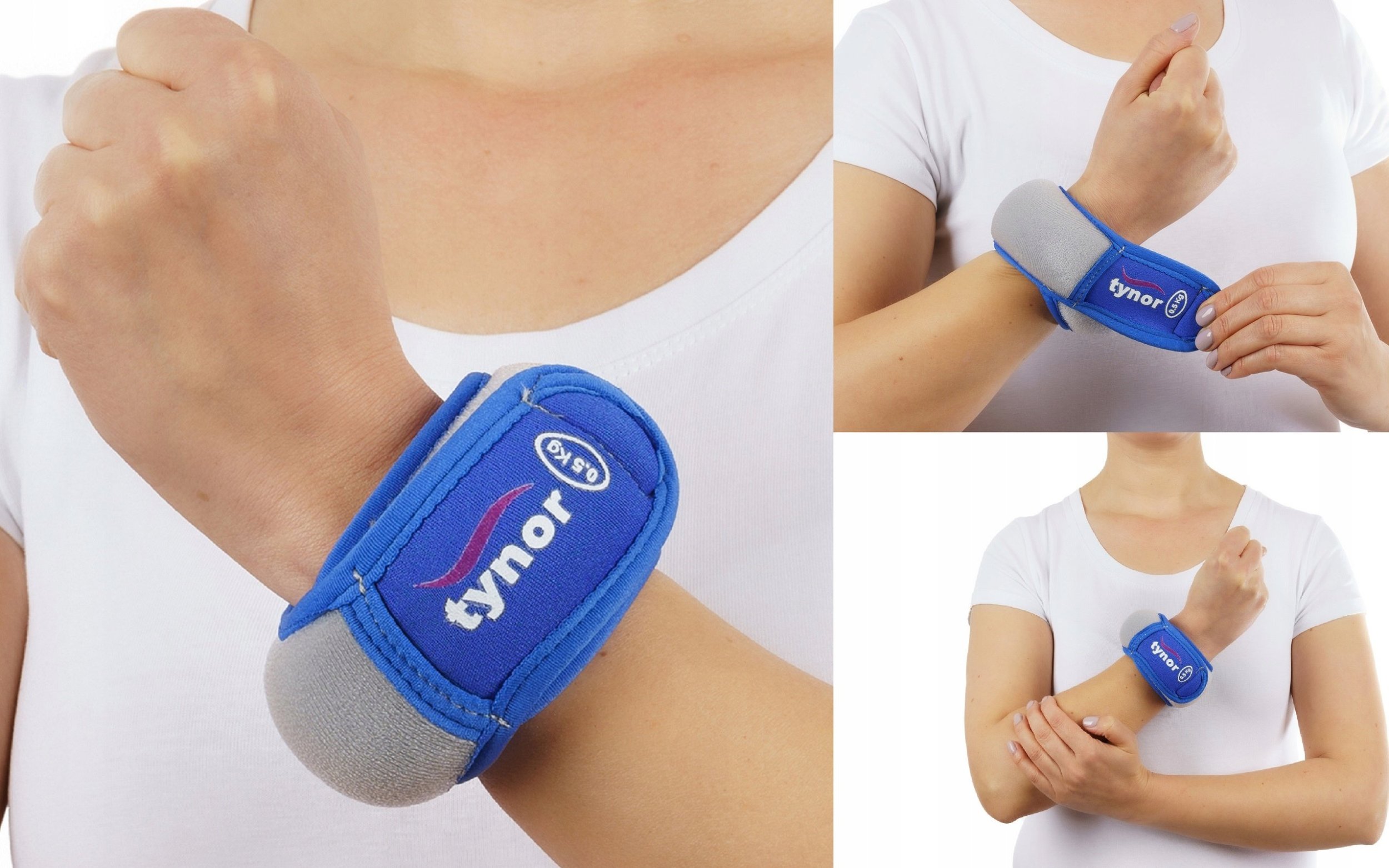 TYNOR CIĘŻARKI OBCIĄŻENIA OBCIĄŻNIKI NOGI RĘCE 0.5 KG