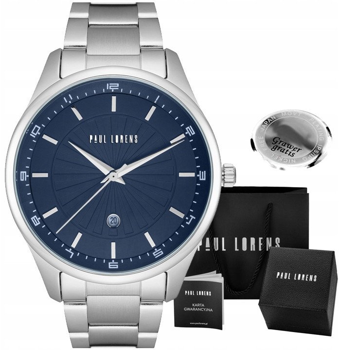 Zegarek męski Paul Lorens GAVEN-6C1 Z GRAWEREM