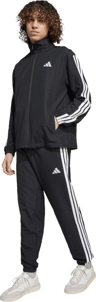Dres męski adidas Sportswear Basic 3-Stripes Woven TT Track Suits czarny JI8849 S