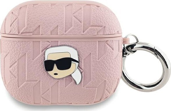 Karl Lagerfeld Karl Lagerfeld KLA3PGKIPP AirPods 3 cover różowy/pink Monogram Karl Head