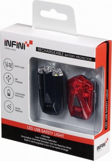 Infini Zestaw lamp INFINI LAVA SET Black USB