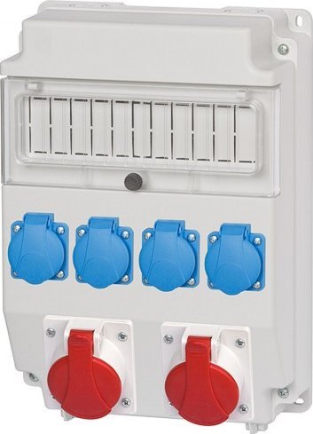 F-Elektro Rozdzielnica CAJA 2x16A/5P, 4x230V 11M IP44