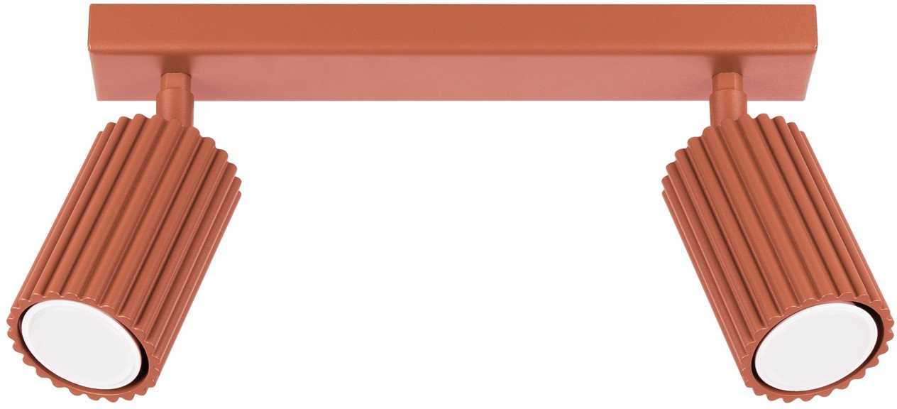 Plafon Karbon 2 Ochra Czerwona Gu10 Max 10W Ledw Sollux Lighting