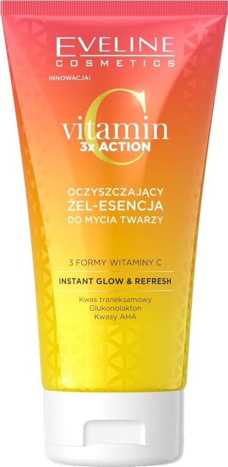 Eveline Vitamin C 3X Action Oczyszczający Żel-Esencja Do Mycia Twarzy 150ml