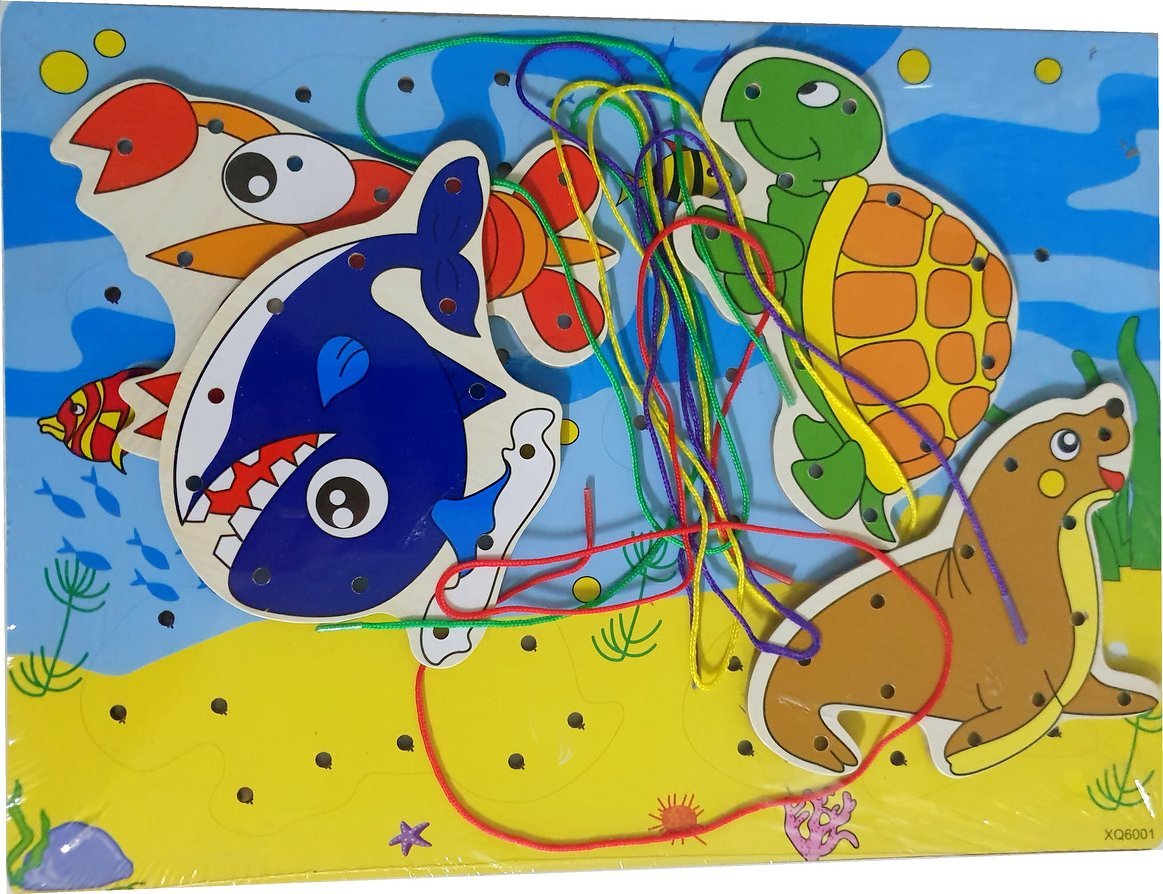 NAUKA sznurowania Zestaw Kreatywny Nawlekanka