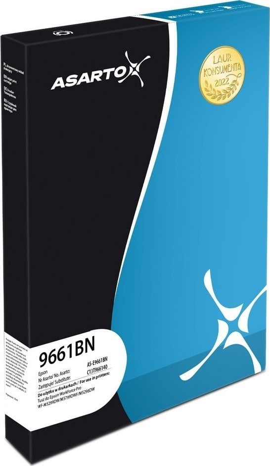 Tusz Asarto Tusz Asarto do Epson 9661BN | C13T966140 | 40 000 str. | black