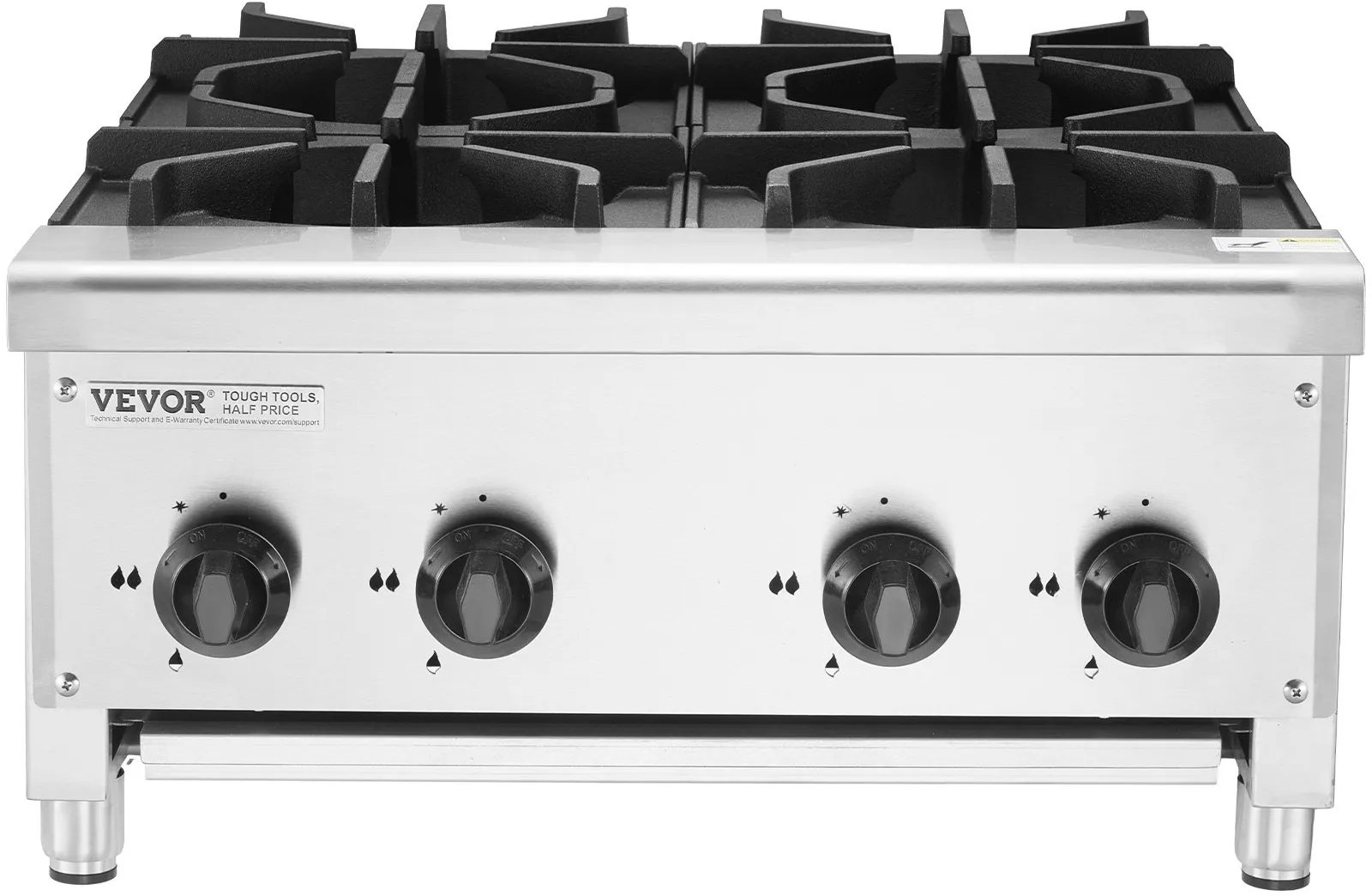 Kuchenka gazowa 4 palnikowa stal nierdzewna do restauracji i cateringu