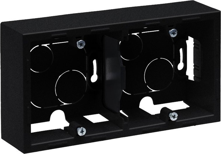 Legrand SUNO - Podwójna puszka natynkowa, Czarny - Legrand 721495 himp