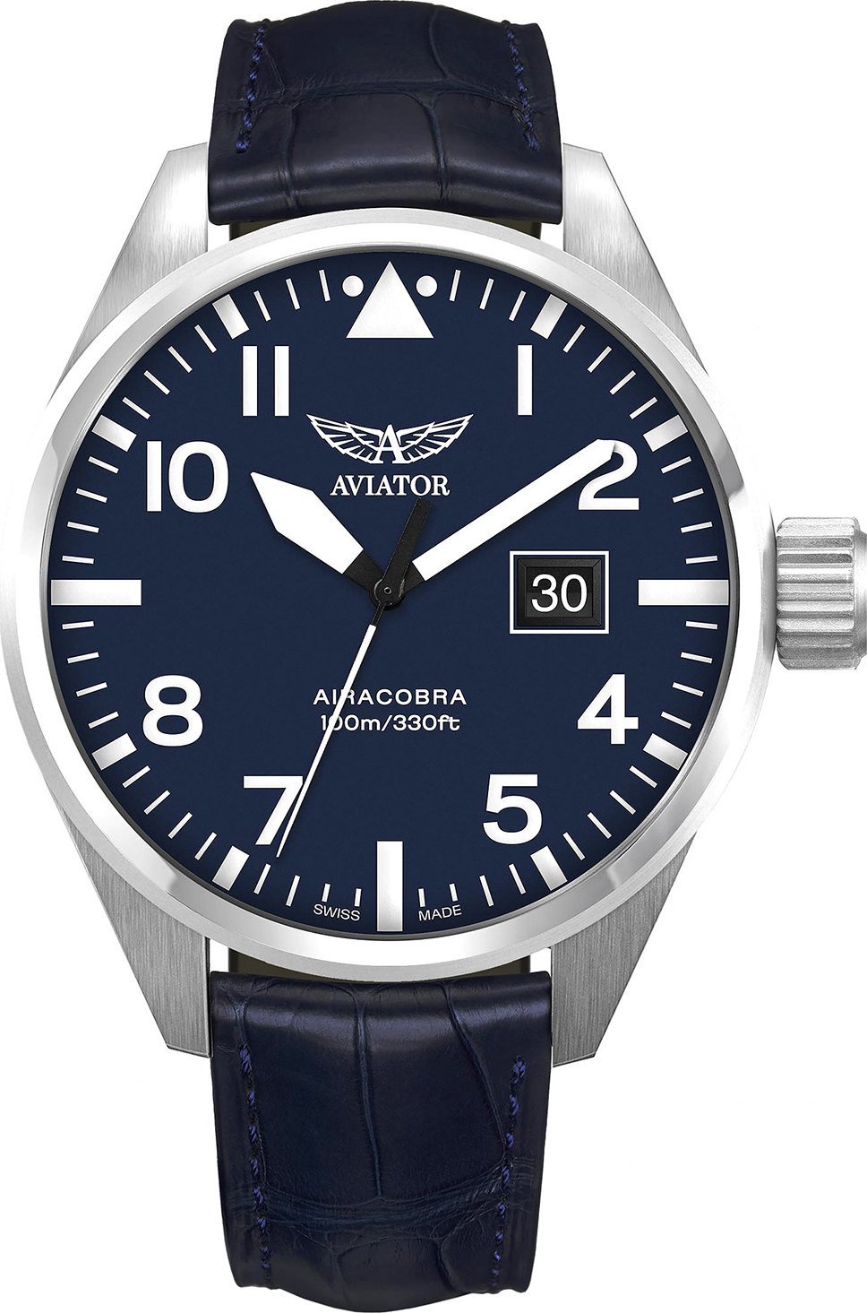 Zegarek Aviator Zegarek męski Aviator V.1.22.0.149.4 niebieski