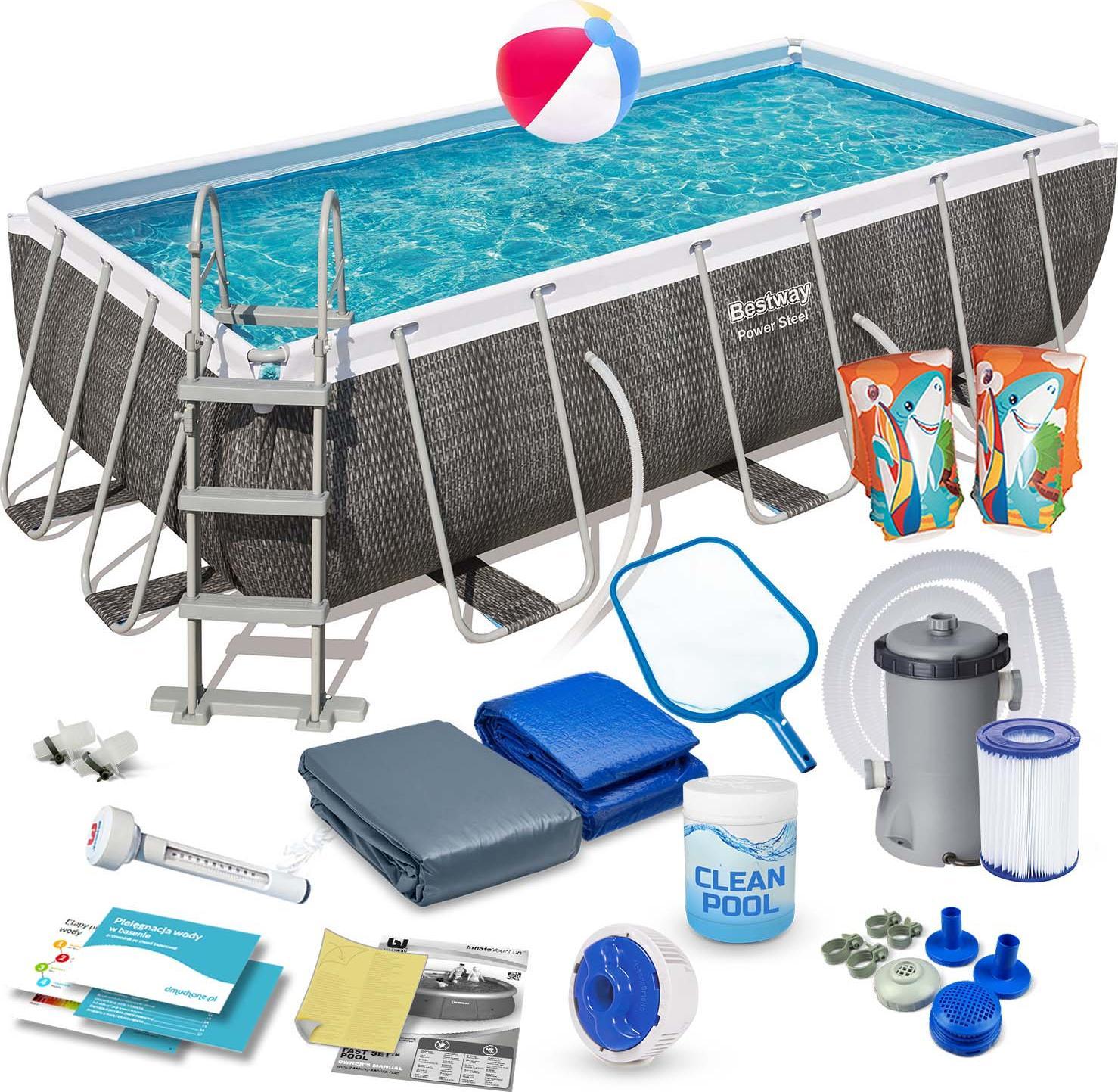 Bestway Basen stelażowy Power Steel 404x201cm 18w1 (56721)