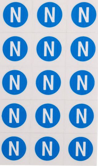 Ergom Znaki samoprzylepne ZS D12 / N 16 x 11,5mm (E04ZP-02030401200)