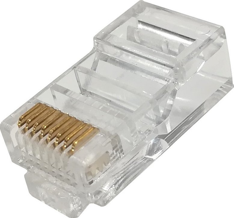 NetRack Wtyk RJ45 UTP kat. 5e, drut, Netrack, przelotowy (100 szt)