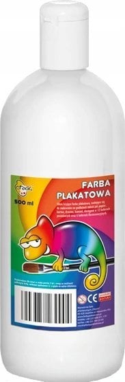 Farba plakatowa biała 500ml
