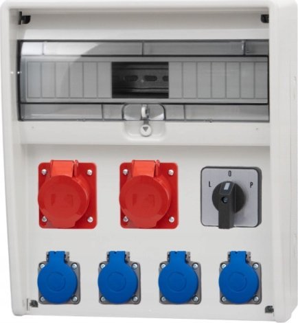 F-Elektro Rozdzielnica 17M ULISSE 16A/5P, 32A/5P, 4x230V, L/P IP65