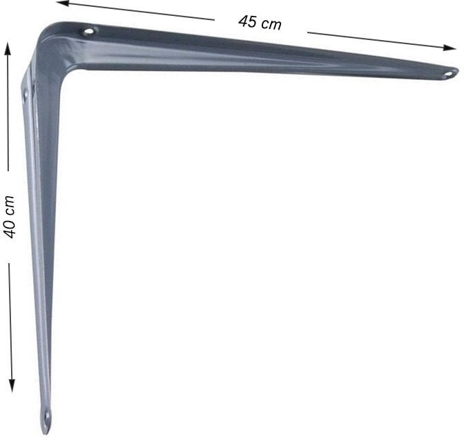 SHELF HOLDER 400X450 SB-01 MATT SILVER