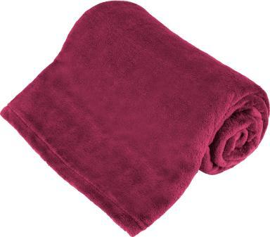 Teesa Koc polarowy 150x200 cm TEESA - amarantowy