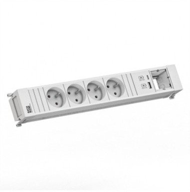 BACHMANN POWER FRAME 4xUTE 1xUSB A/C 22W 0.2m GST18