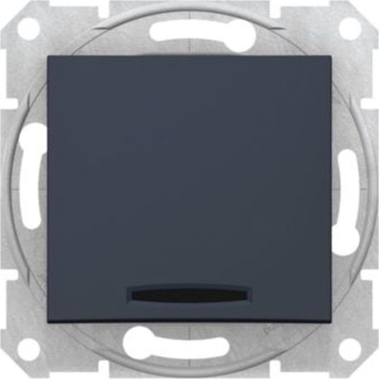 Schneider Electric Sedna Łącznik jednobiegunowy z sygn. zał. grafit SDN0400370