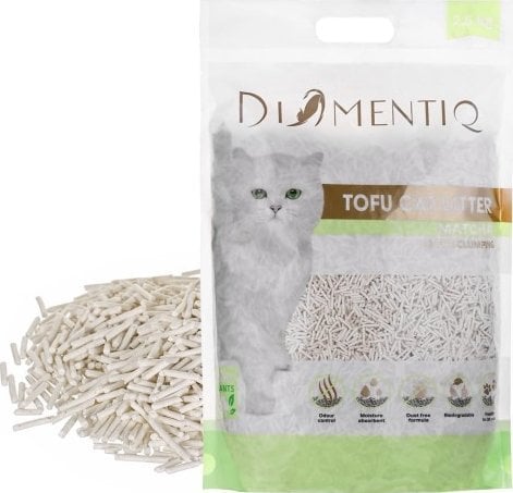 Żwirek dla kota Diamentiq DIAMENTIQ Żwirek Tofu zbrylający 2,5 kg MATCHA