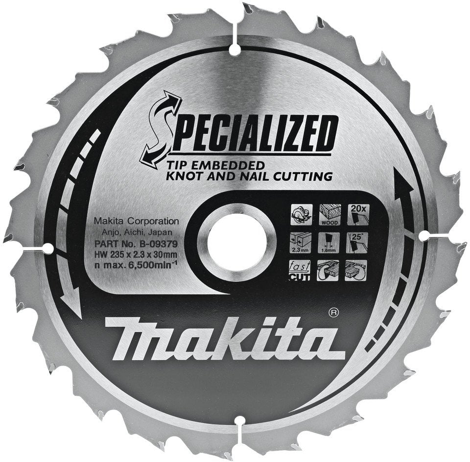 Makita MAKITA PIŁA TARCZOWA 235x30x20Z SPECIALIZED