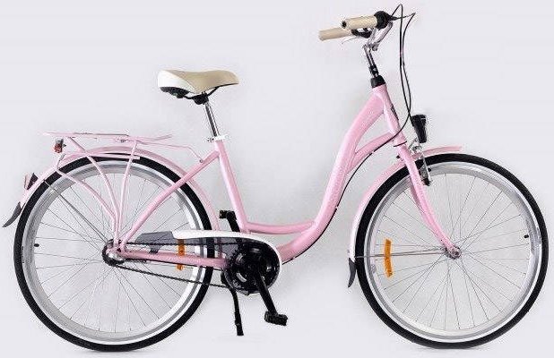 Storm Rower miejski 26" Stockholm 3-biegowy różowy uniwersalny