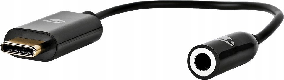 Kabel Nedis Nedis CCBW65950BK015 kabel audio 0,15 m 3.5mm USB Type-C Czarny