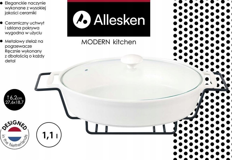 MODERN KITCHEN Naczynie Z Podgrzewaczem 1,1l 2x18,7xh6,2cm