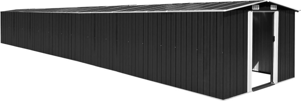 vidaXL Szopa ogrodowa antracytowa 257x990x181cm stal galwanizowana