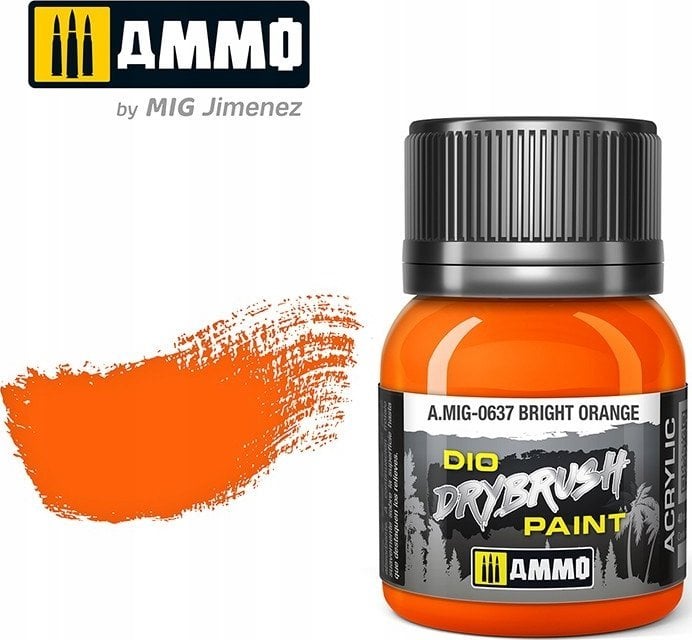 Vallejo Ammo: DIO Drybrush - Bright Orange