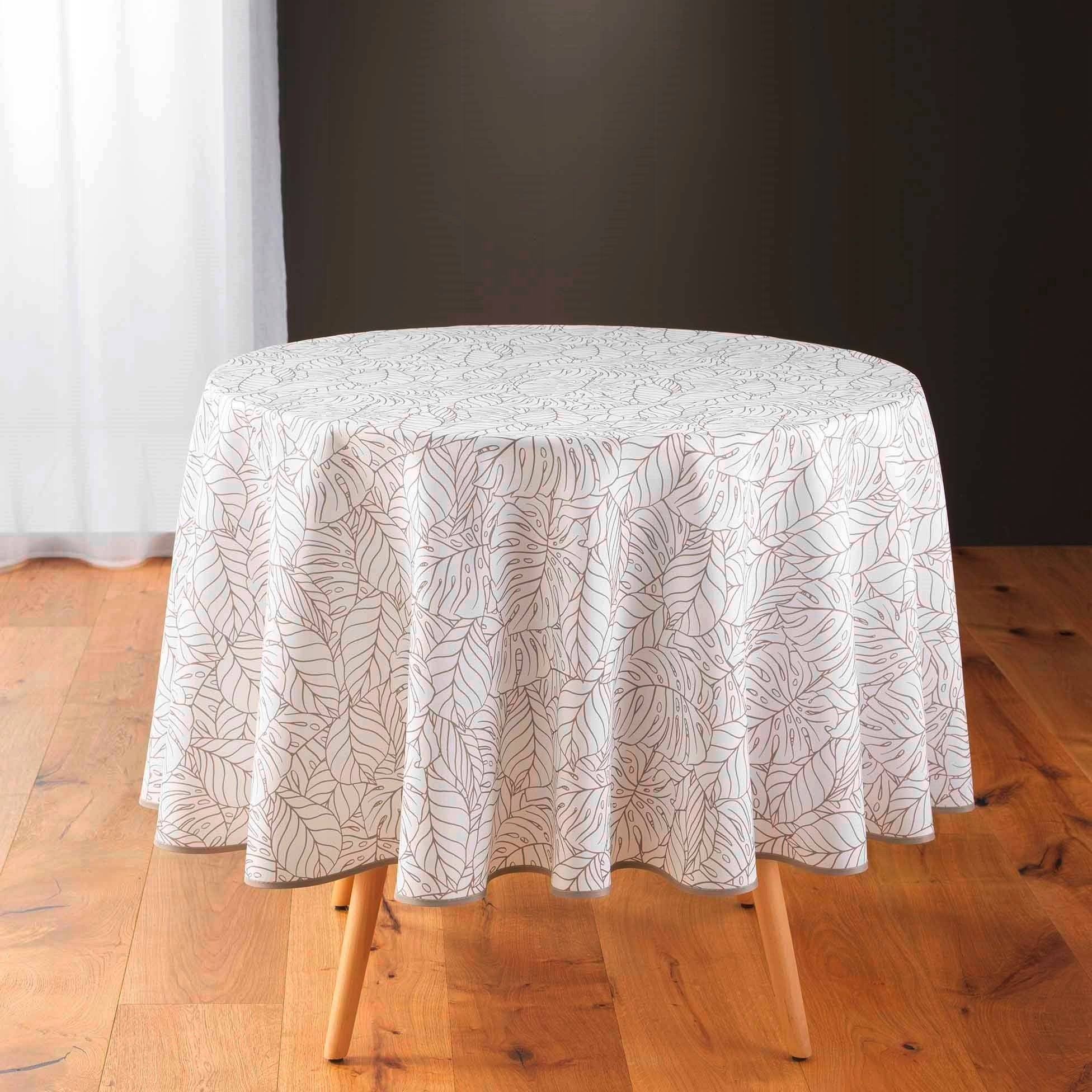 Douceur d`Interieur Okrągły obrus z nadrukiem SOLEA, Ø 180 cm