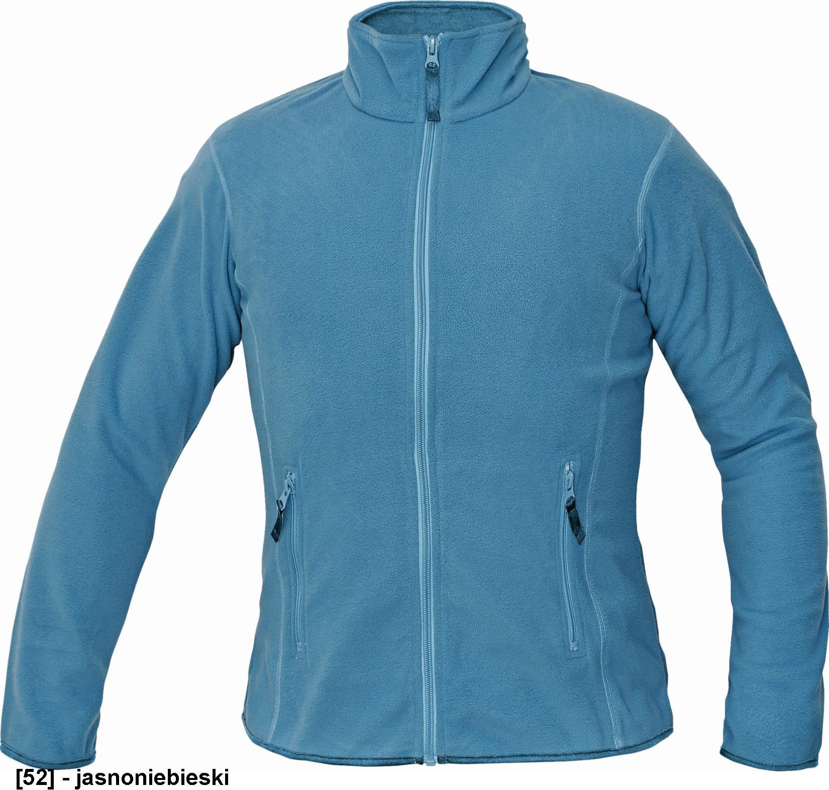 CERVA GOMTI Damski polar z mikropolaru z kołnierzem - 100% poliester, 180g/m2 - jasnoniebieski S