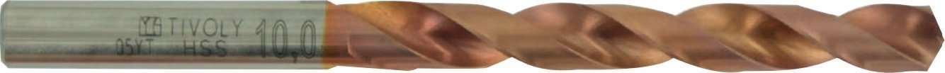 Tivoly Tivoly Metalo grąžtas FURIUS 10.5mm, Ti2CN FUSIO, HSS kampas "Split point" 135°