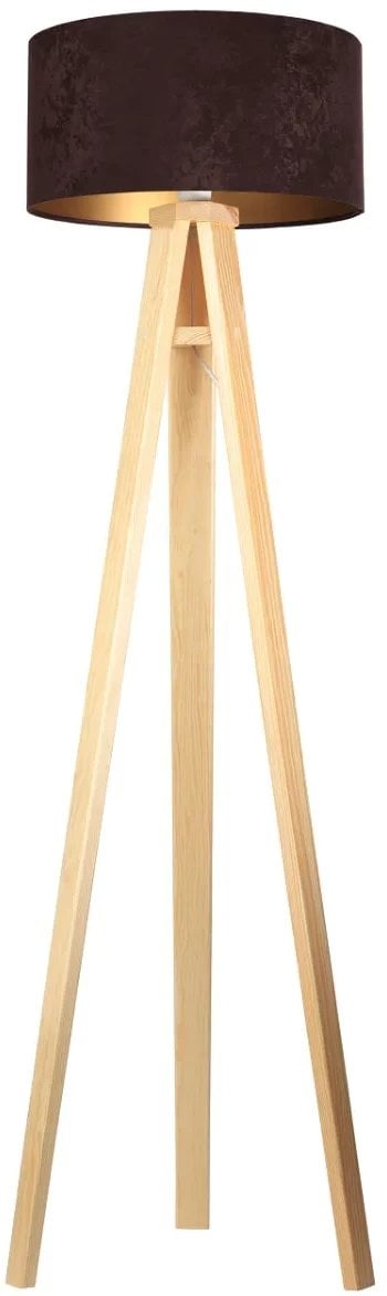 Lampa stojąca HOME 40 brązowa/złota/sosna BPS KONCEPT