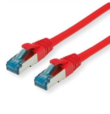 VALUE S/FTP Patch Cord Cat.6A (Class EA), czerwony, 0,15 m