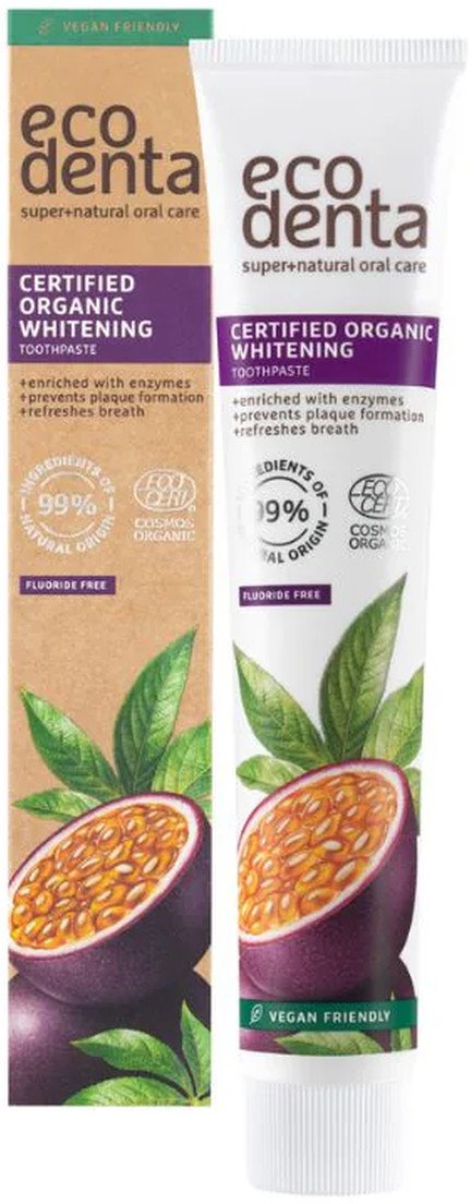 Ecodenta Organic Whitening Toothpaste Passion Fruit 75ml