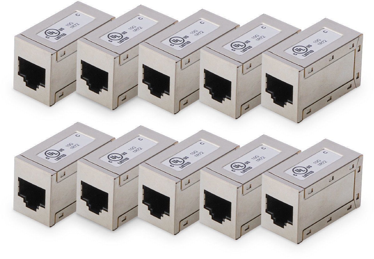 Digitus DIGITUS CAT 6, modulare Kupplung, geschirmt - 10 Stk.