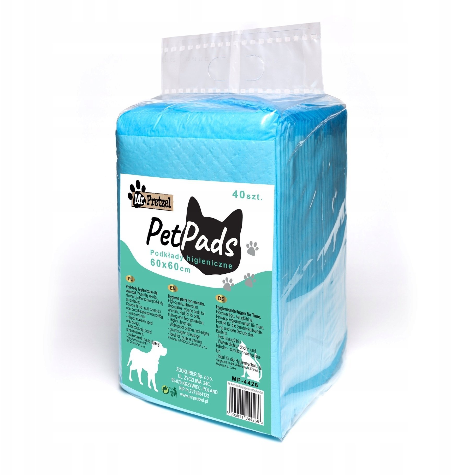 Mr. Pretzel Podkłady higieniczne 60x60cm 40szt