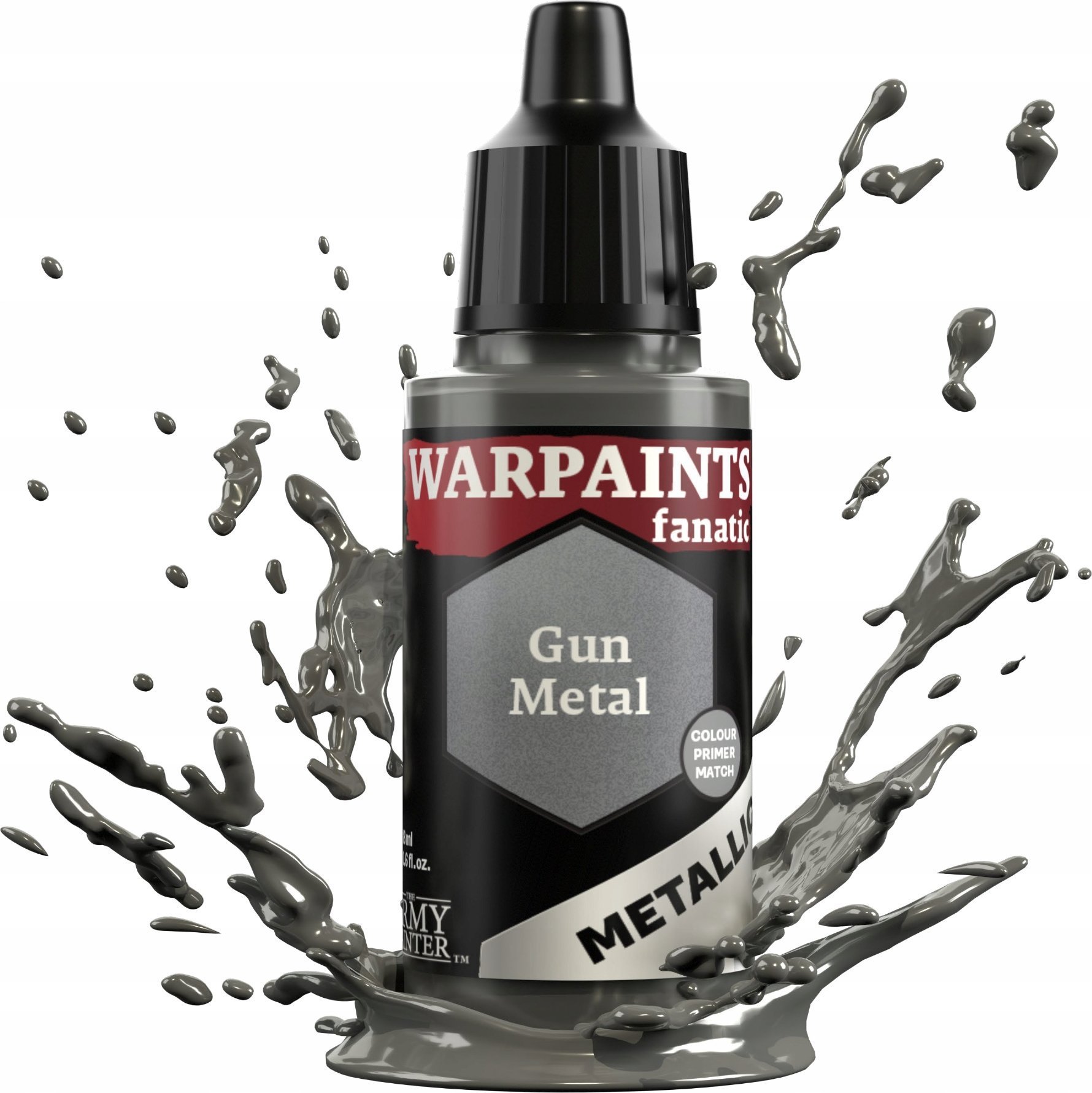 Army Painter The Army Painter: Warpaints - Fanatic - Metallic - Gun Metal