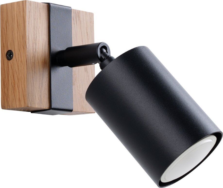 Kinkiet Sollux Lighting SOLLUX Kinkiet FAGER 1 czarny 1 x GU10 SL.1343