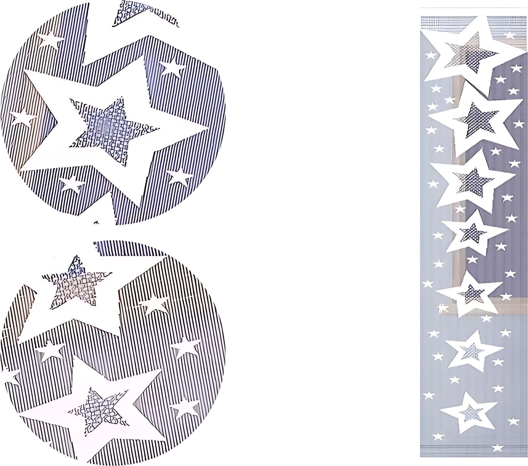 Firanka Estrelas 50 x 250 cm DomoweTekstylia | WN9E55 250 | Święta Boże Narodzenie