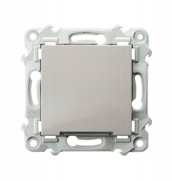 Ospel Łącznik kontrolny z białym podświetleniem kaszmirowym beżowym ŁP-12ZS/m/83