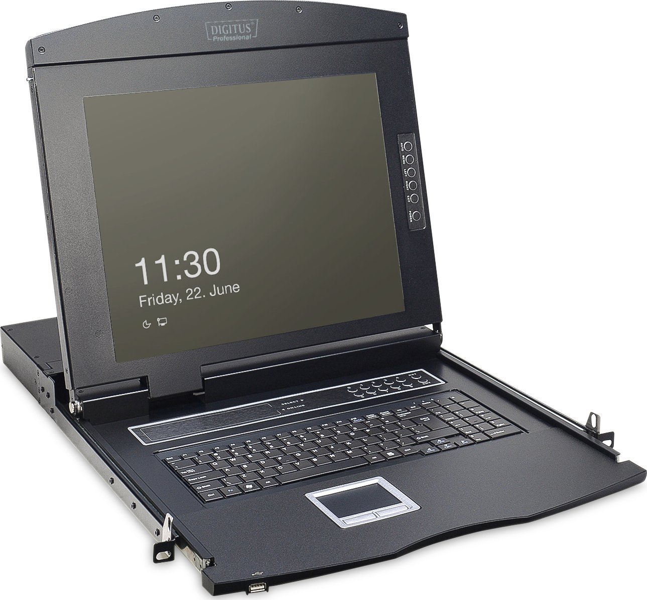 Digitus Assmann 17IN VGA TFT CONSOLE. 8-PORT/GERMAN KEYBOARD LAYOUT IN